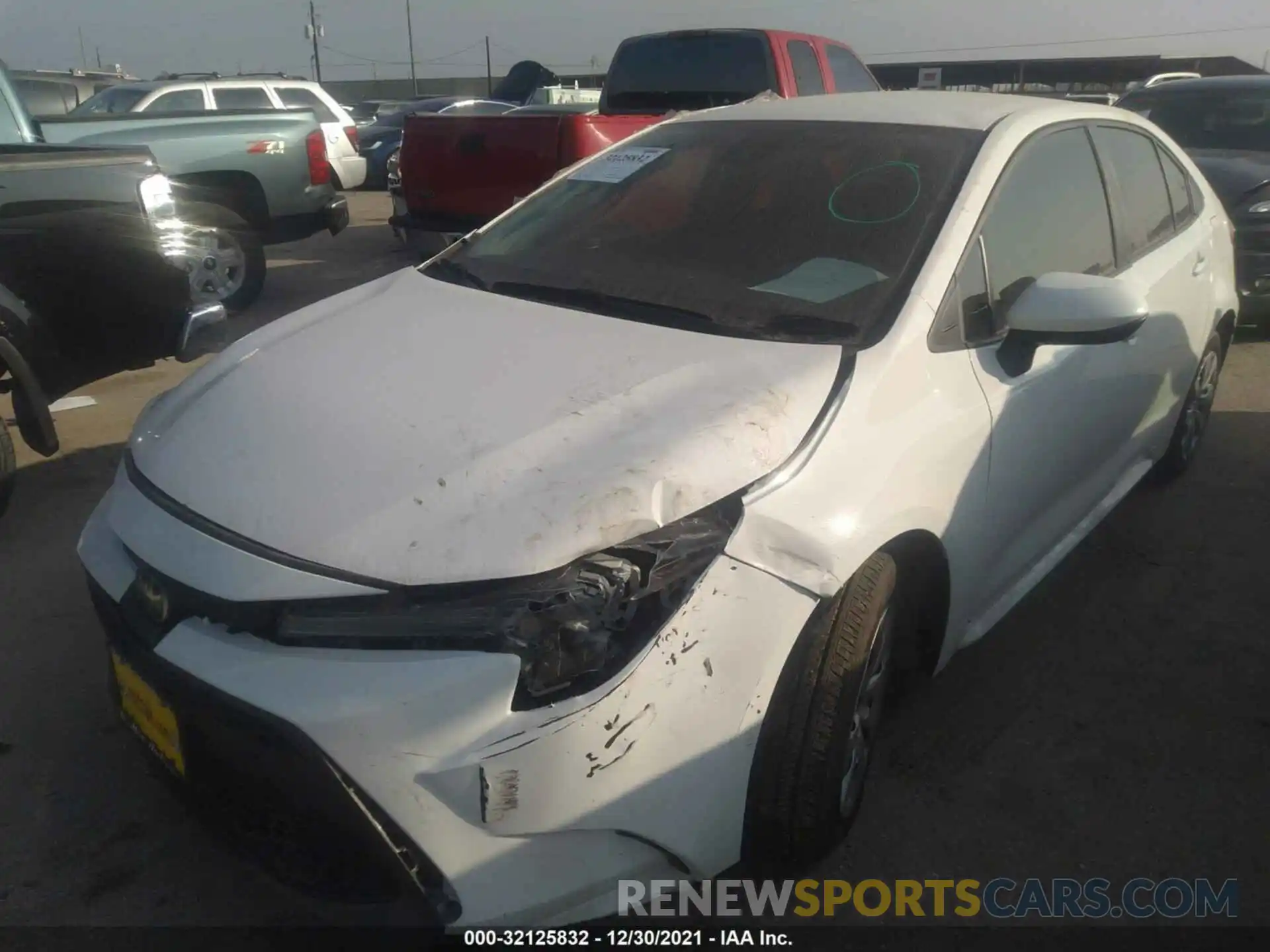 2 Photograph of a damaged car 5YFEPMAE1MP168177 TOYOTA COROLLA 2021