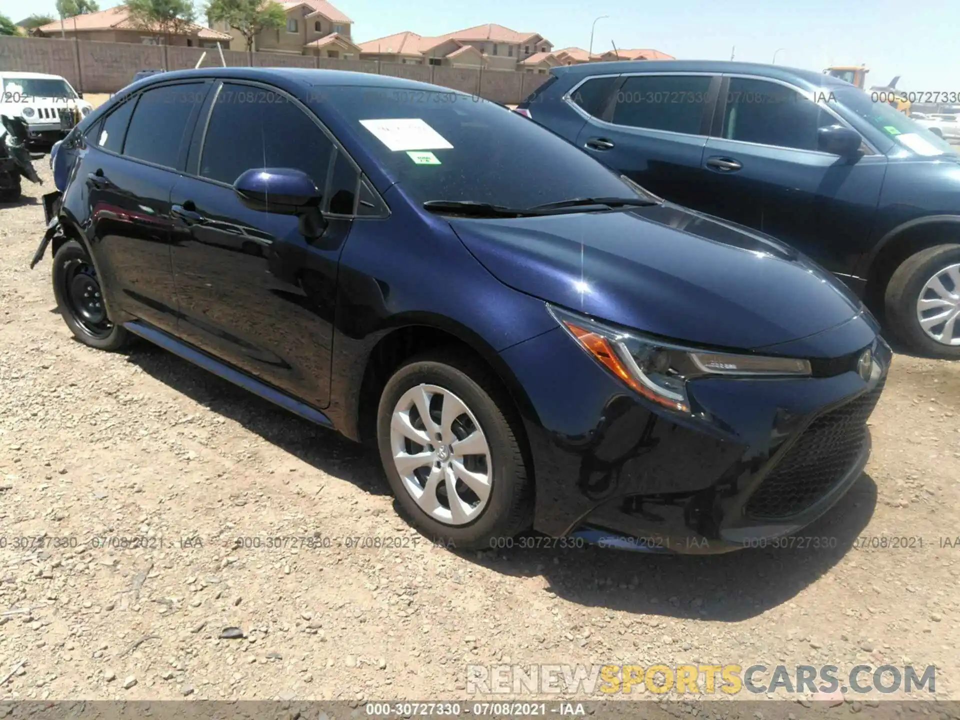 1 Photograph of a damaged car 5YFEPMAE1MP169376 TOYOTA COROLLA 2021