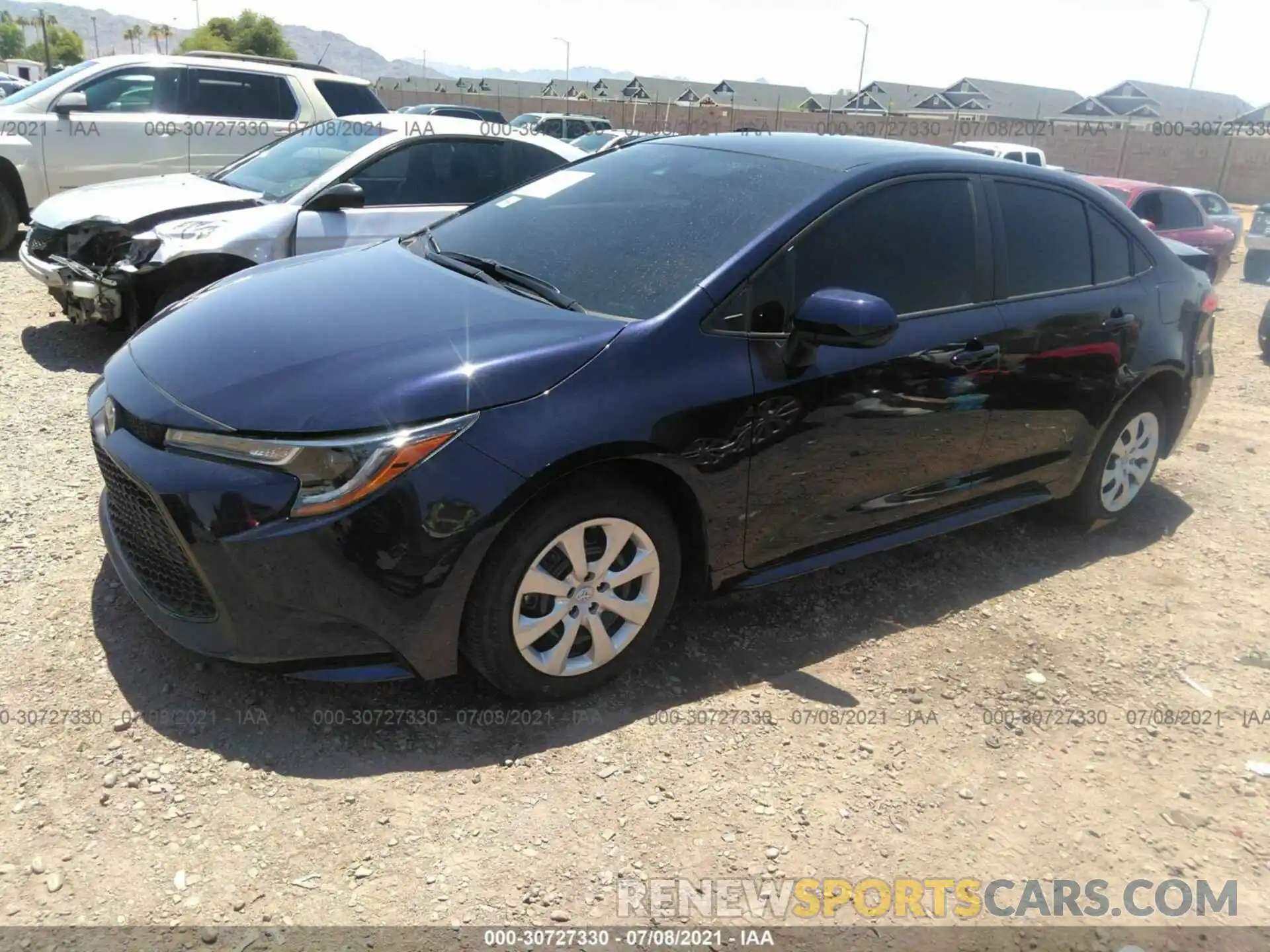 2 Photograph of a damaged car 5YFEPMAE1MP169376 TOYOTA COROLLA 2021