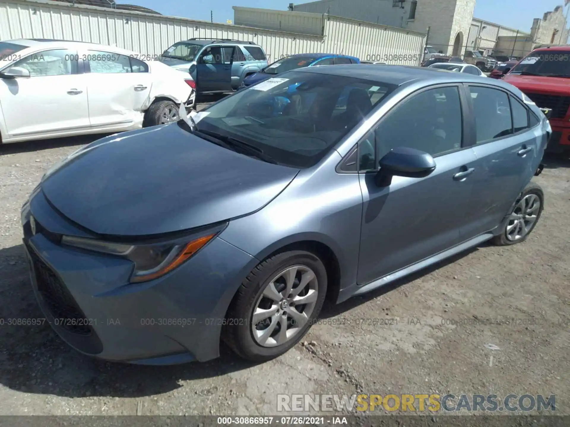 2 Photograph of a damaged car 5YFEPMAE1MP170284 TOYOTA COROLLA 2021