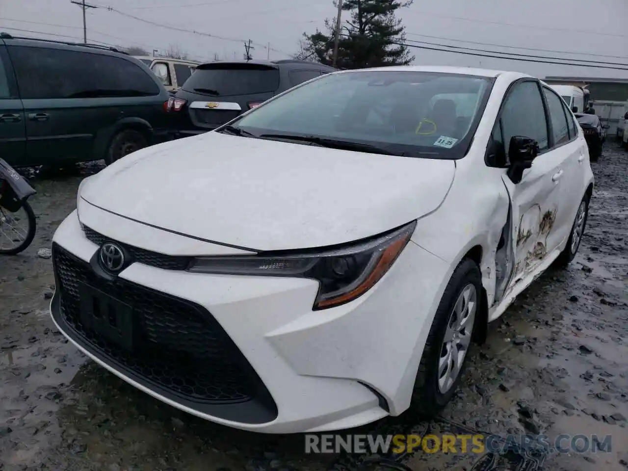 2 Photograph of a damaged car 5YFEPMAE1MP171113 TOYOTA COROLLA 2021