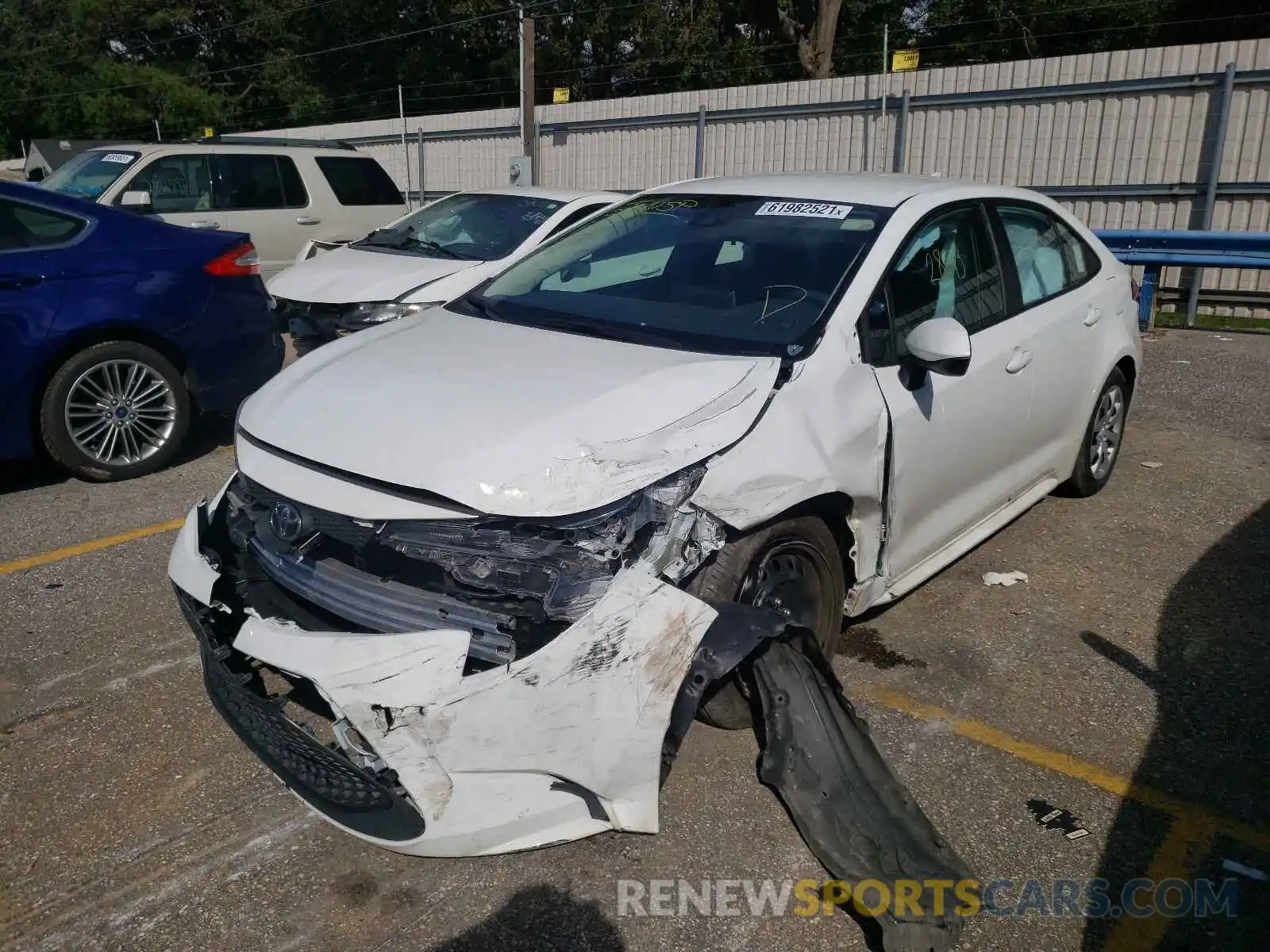 2 Photograph of a damaged car 5YFEPMAE1MP172228 TOYOTA COROLLA 2021