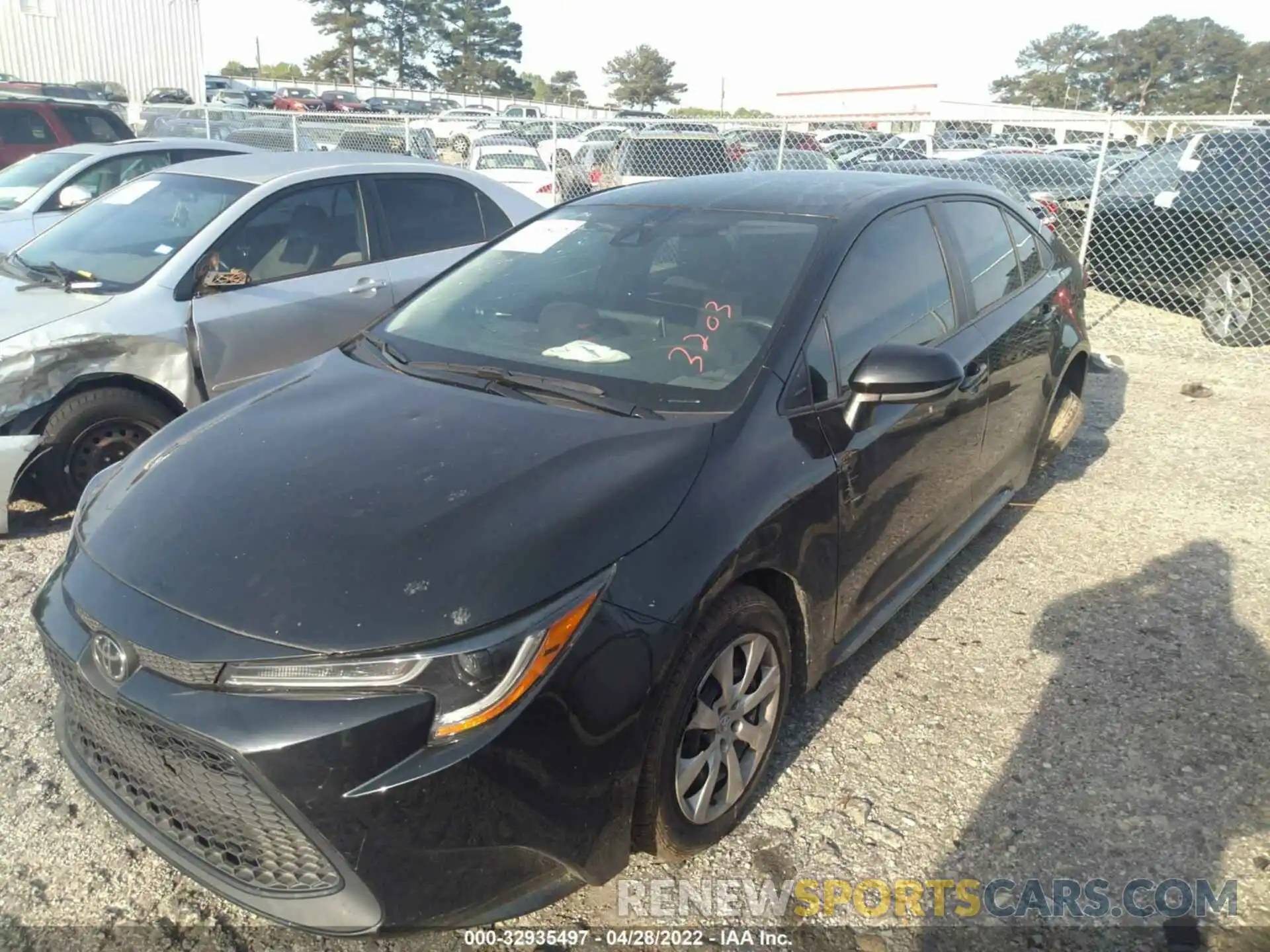 2 Photograph of a damaged car 5YFEPMAE1MP173203 TOYOTA COROLLA 2021