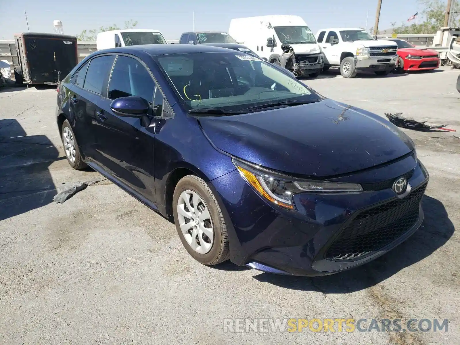 1 Photograph of a damaged car 5YFEPMAE1MP173377 TOYOTA COROLLA 2021