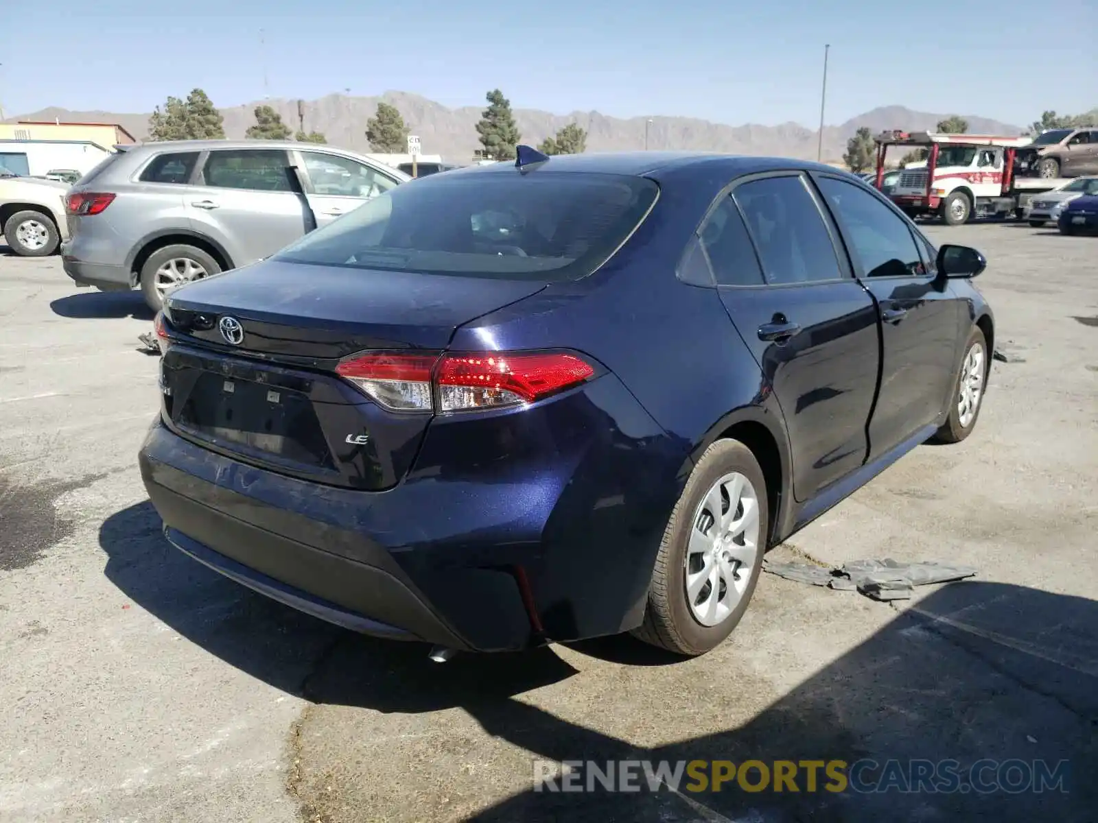 4 Photograph of a damaged car 5YFEPMAE1MP173377 TOYOTA COROLLA 2021