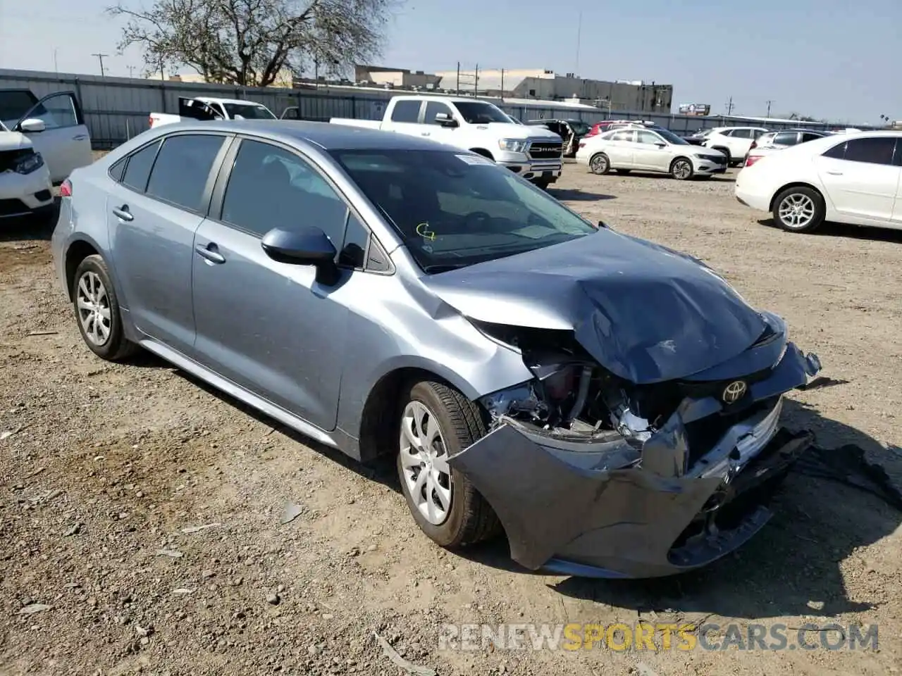 1 Photograph of a damaged car 5YFEPMAE1MP173539 TOYOTA COROLLA 2021