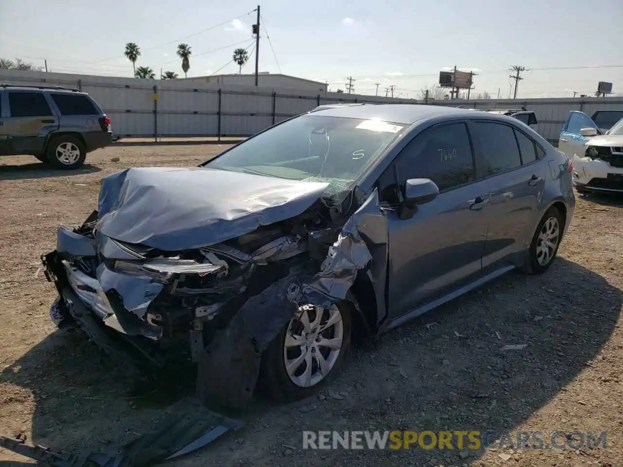 2 Photograph of a damaged car 5YFEPMAE1MP173539 TOYOTA COROLLA 2021