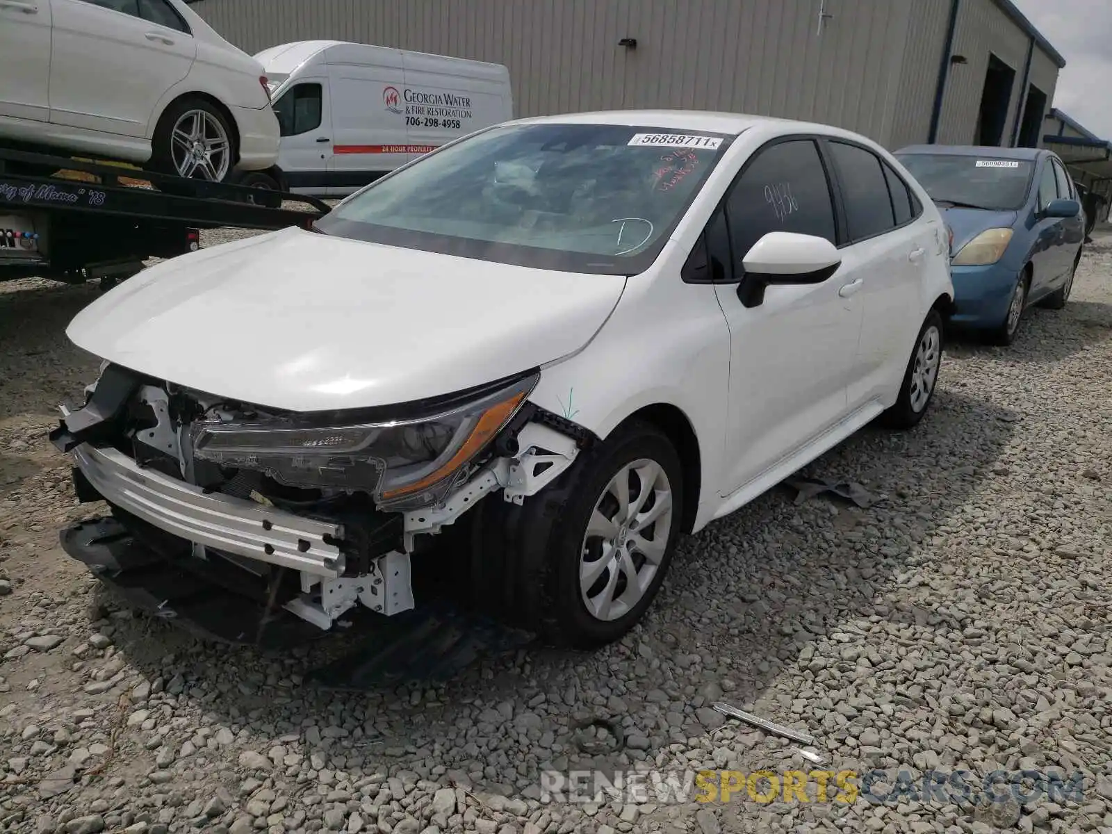 2 Photograph of a damaged car 5YFEPMAE1MP174870 TOYOTA COROLLA 2021