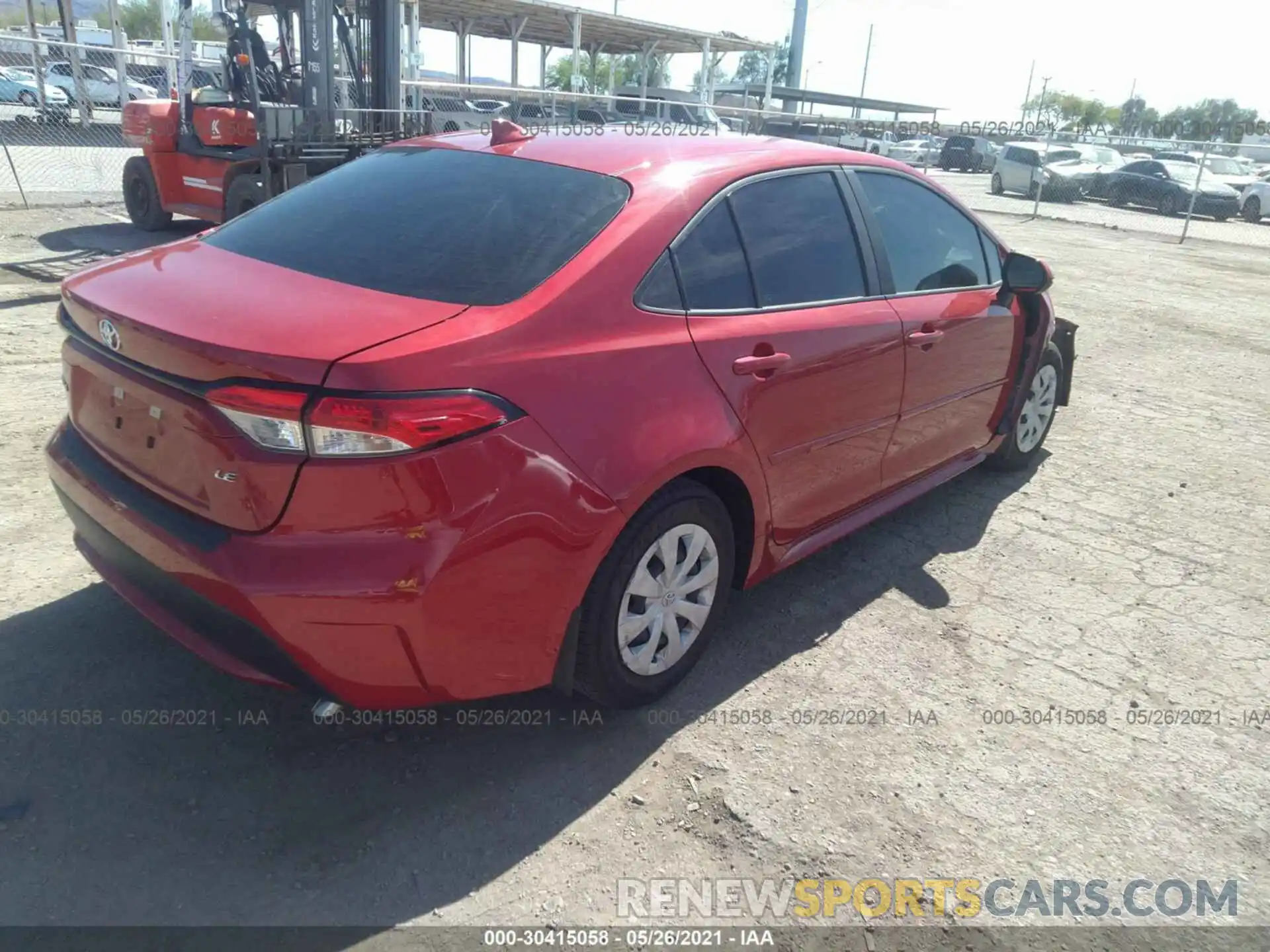 4 Photograph of a damaged car 5YFEPMAE1MP175176 TOYOTA COROLLA 2021