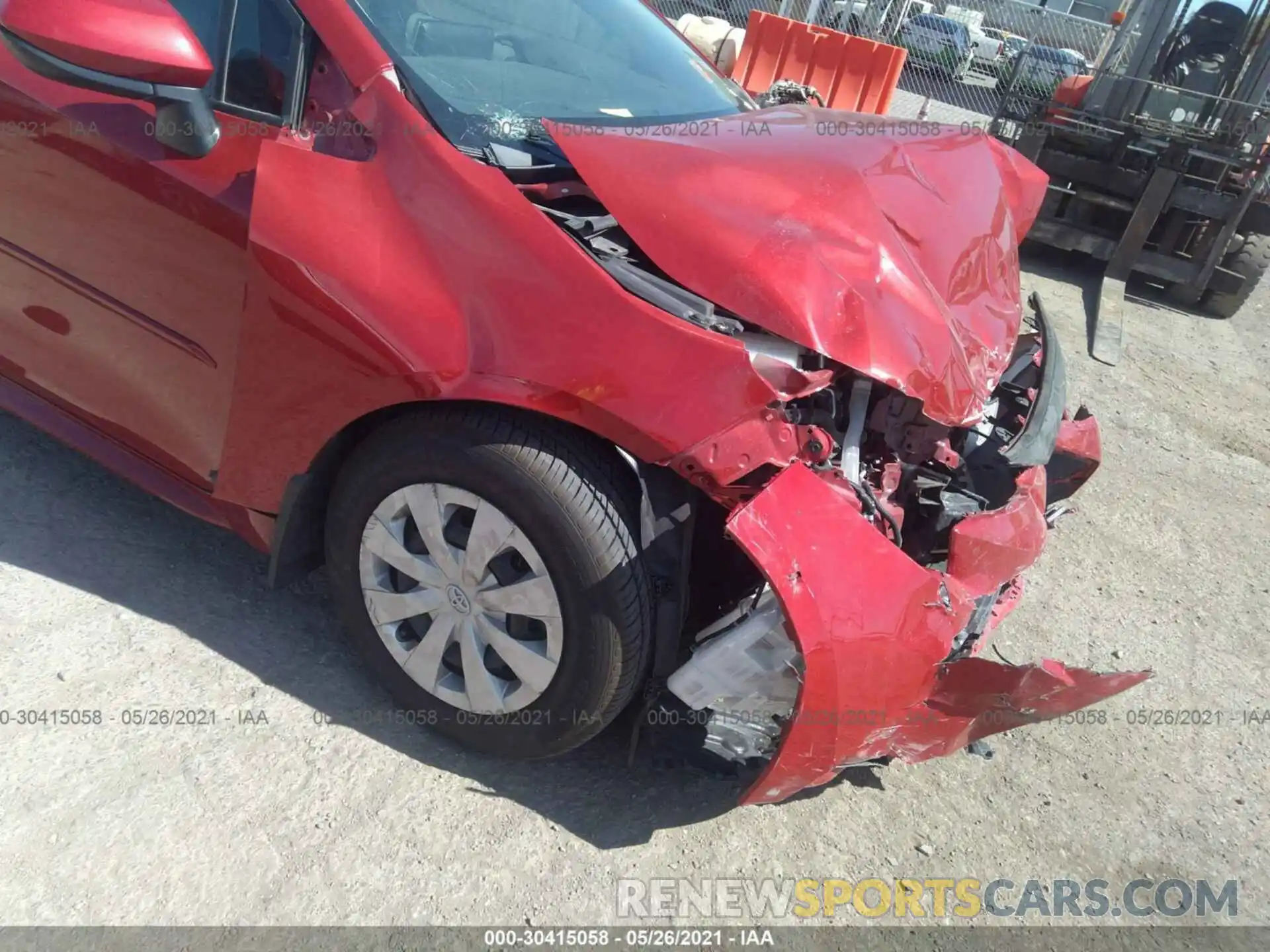 6 Photograph of a damaged car 5YFEPMAE1MP175176 TOYOTA COROLLA 2021