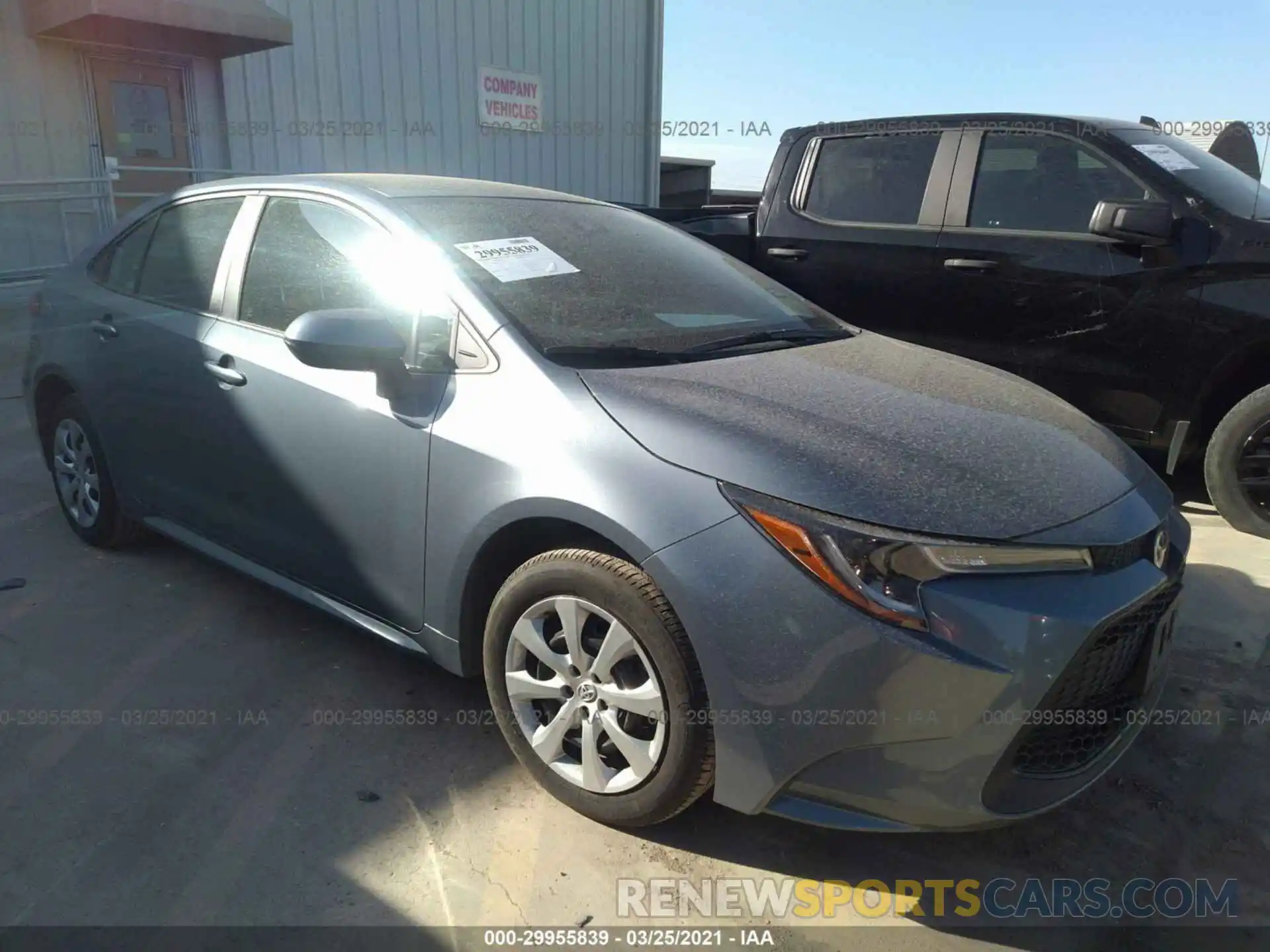 1 Photograph of a damaged car 5YFEPMAE1MP177302 TOYOTA COROLLA 2021