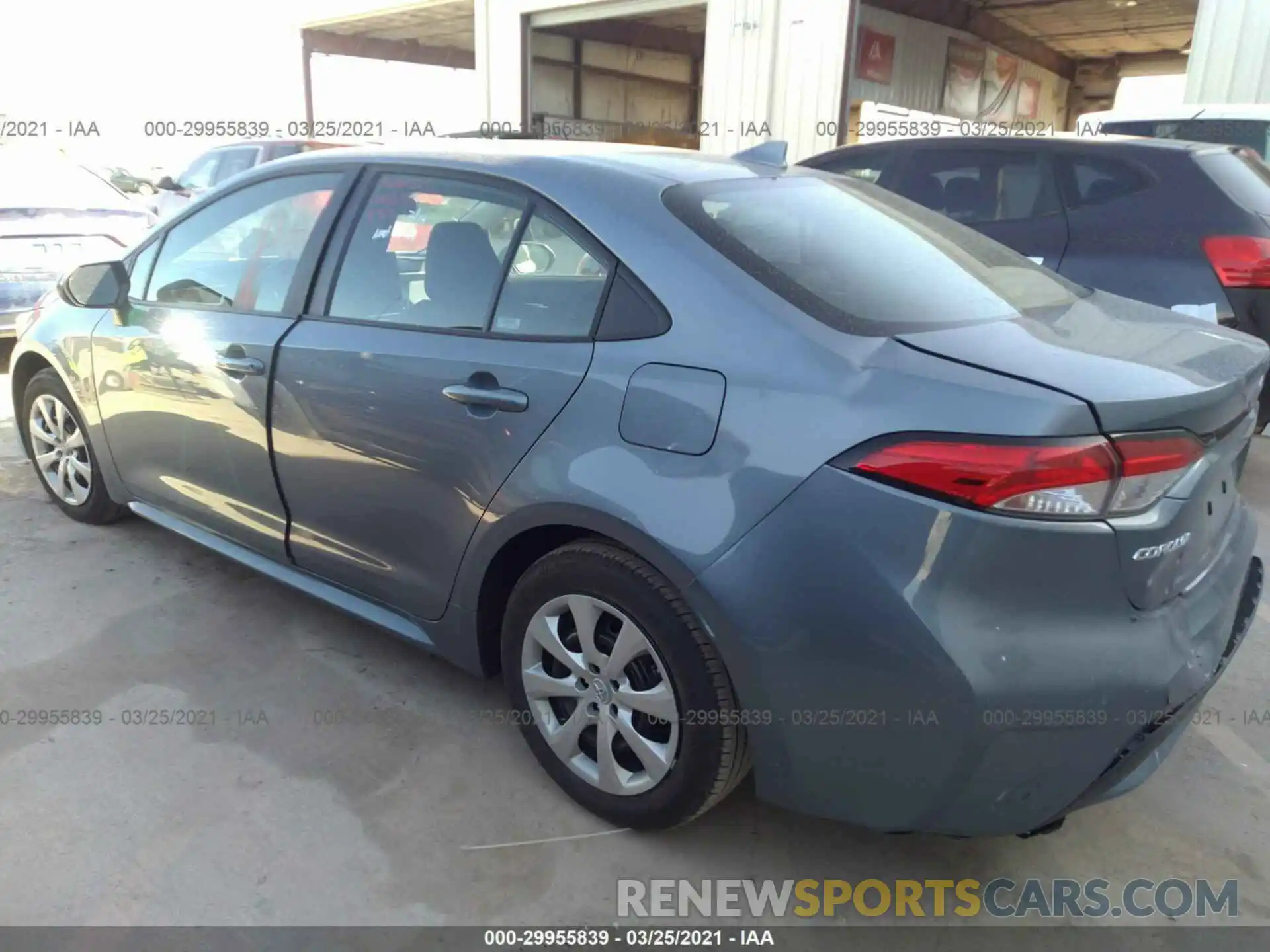 3 Photograph of a damaged car 5YFEPMAE1MP177302 TOYOTA COROLLA 2021