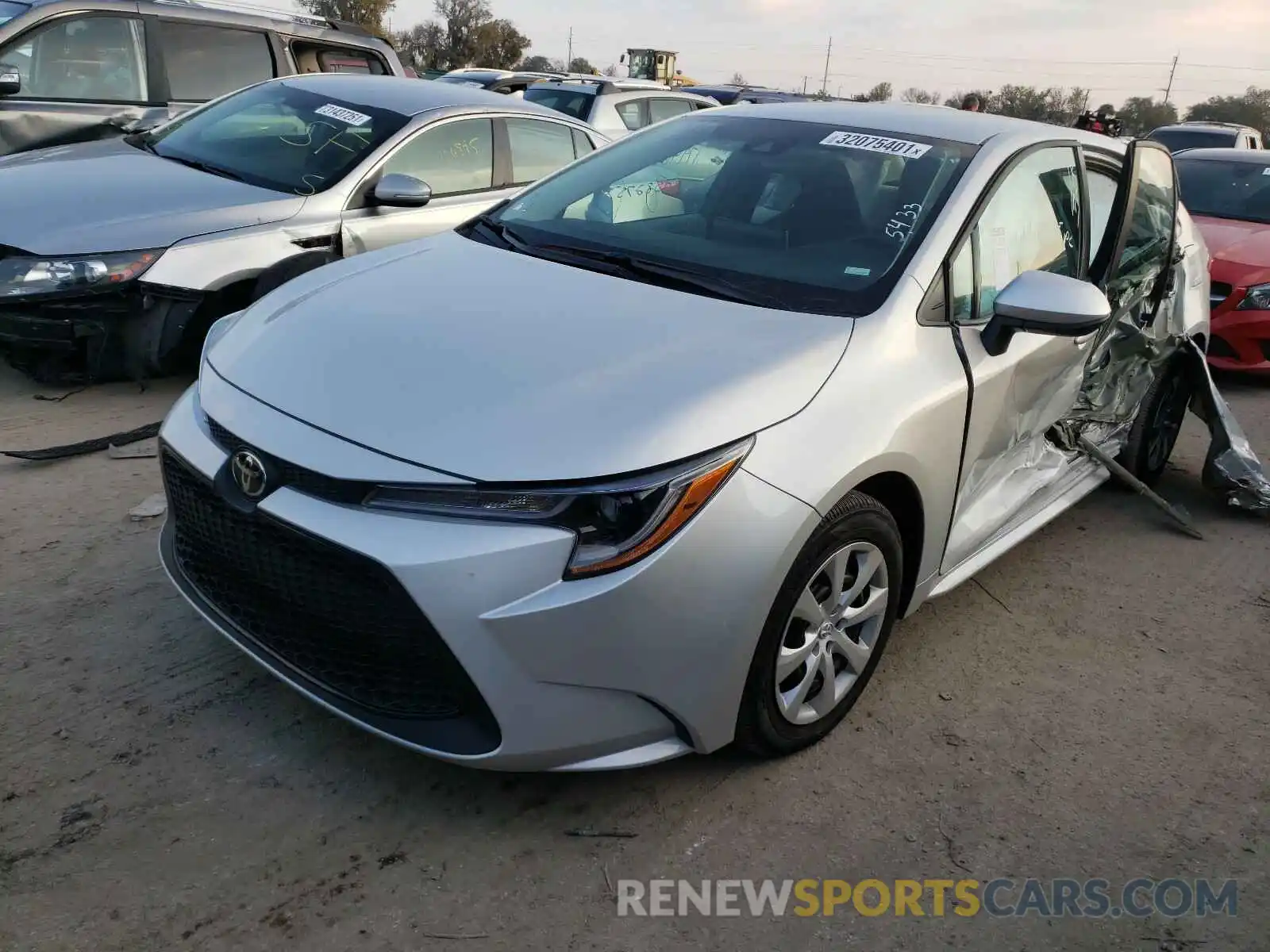 2 Photograph of a damaged car 5YFEPMAE1MP179468 TOYOTA COROLLA 2021