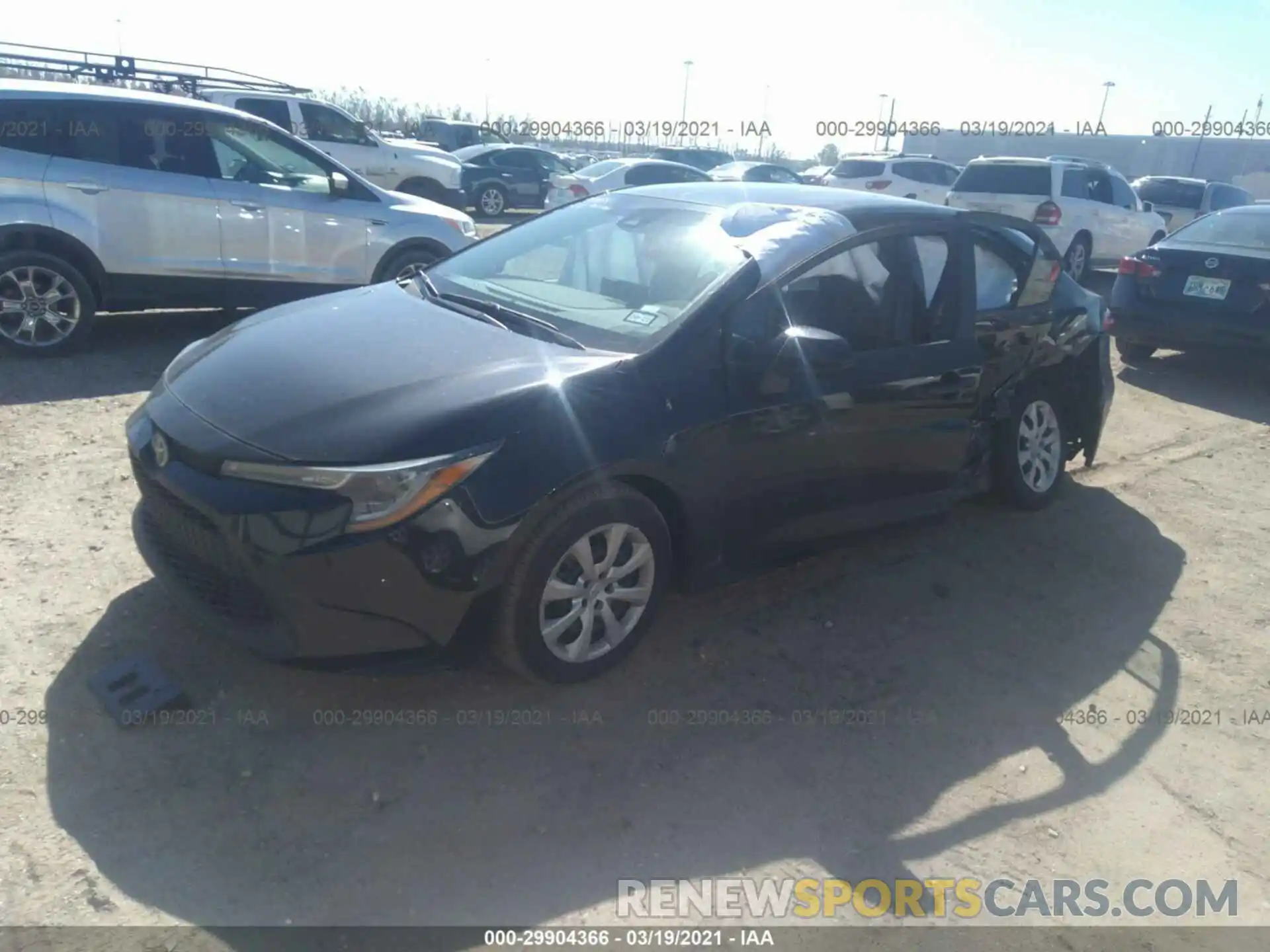 2 Photograph of a damaged car 5YFEPMAE1MP179633 TOYOTA COROLLA 2021