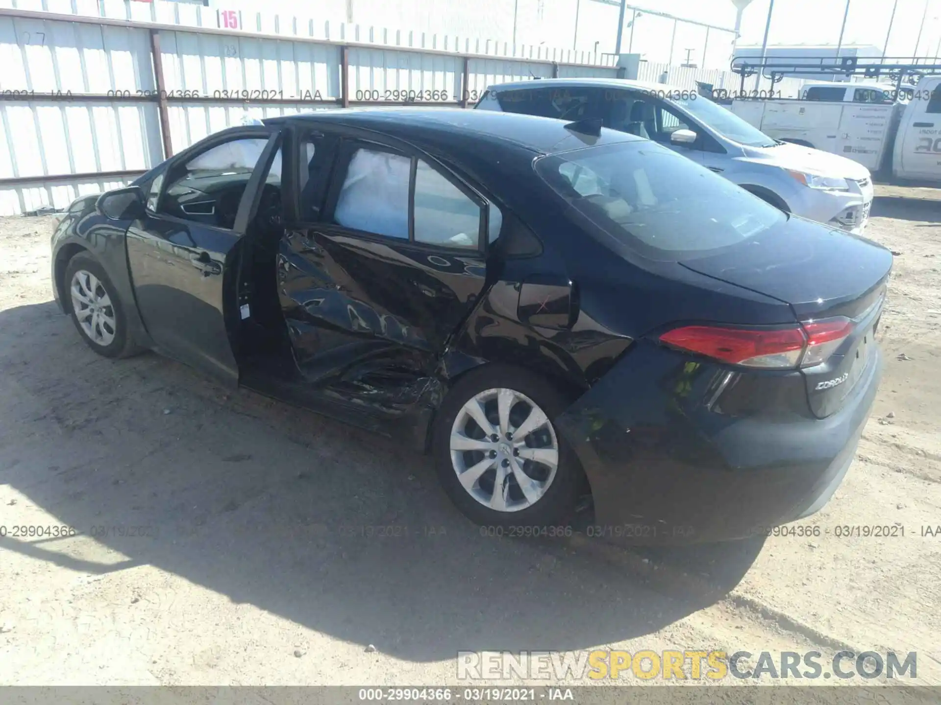 3 Photograph of a damaged car 5YFEPMAE1MP179633 TOYOTA COROLLA 2021