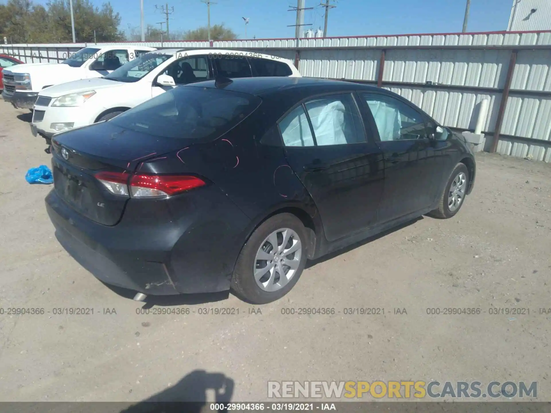 4 Photograph of a damaged car 5YFEPMAE1MP179633 TOYOTA COROLLA 2021