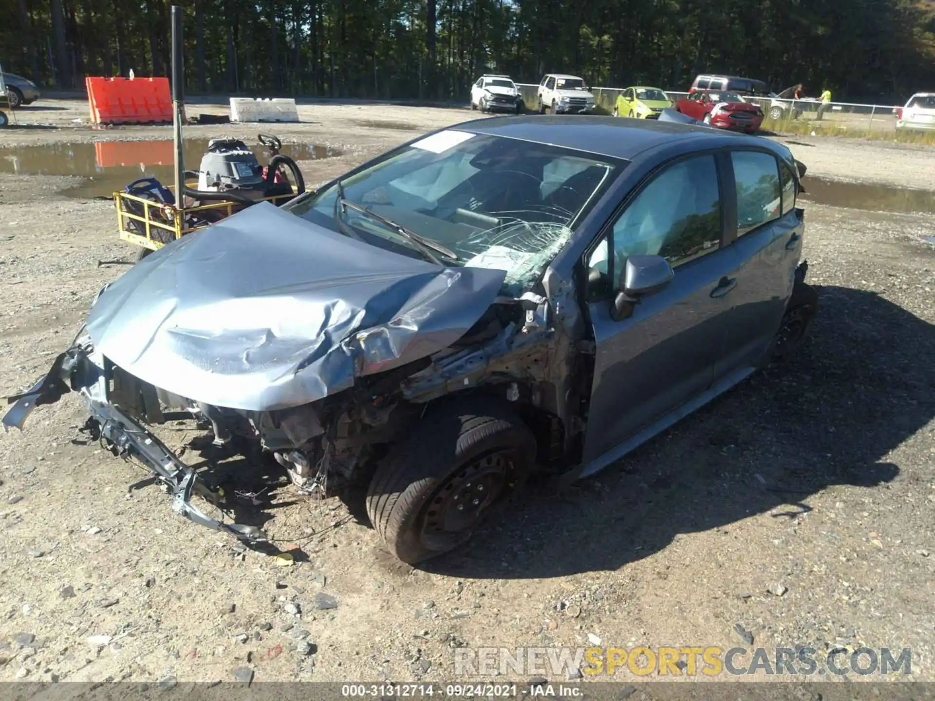 2 Photograph of a damaged car 5YFEPMAE1MP180118 TOYOTA COROLLA 2021