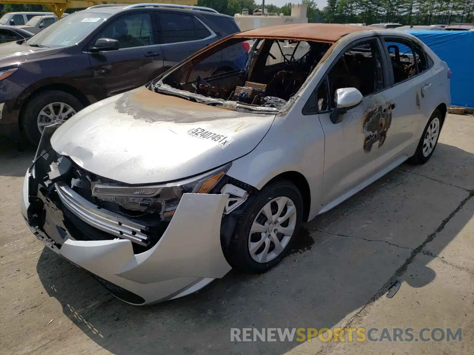 2 Photograph of a damaged car 5YFEPMAE1MP180300 TOYOTA COROLLA 2021