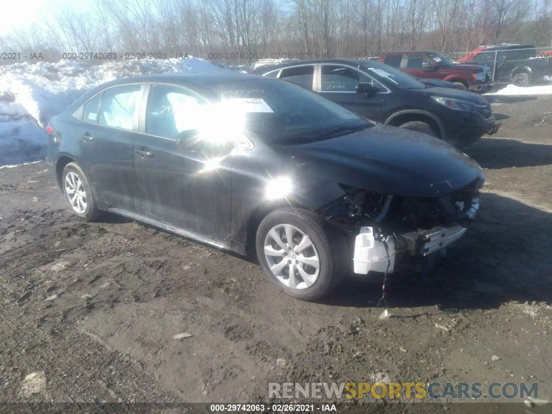 1 Photograph of a damaged car 5YFEPMAE1MP181205 TOYOTA COROLLA 2021