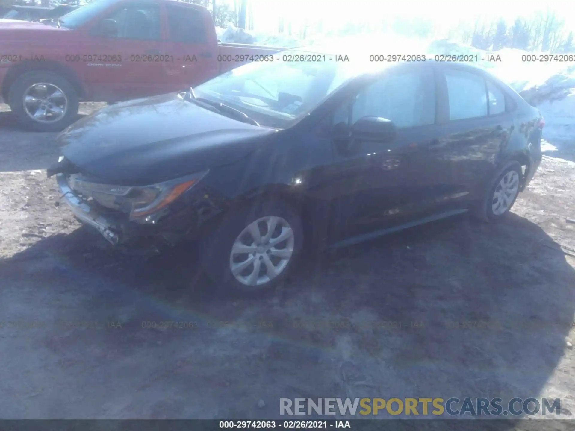 2 Photograph of a damaged car 5YFEPMAE1MP181205 TOYOTA COROLLA 2021