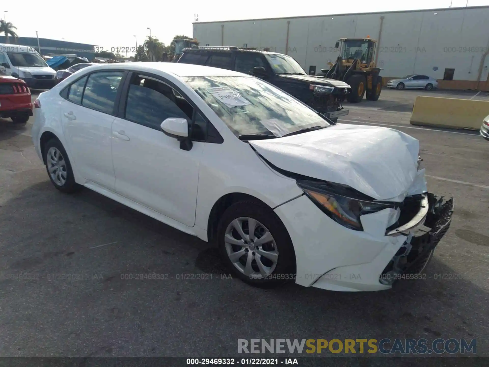 1 Photograph of a damaged car 5YFEPMAE1MP181401 TOYOTA COROLLA 2021