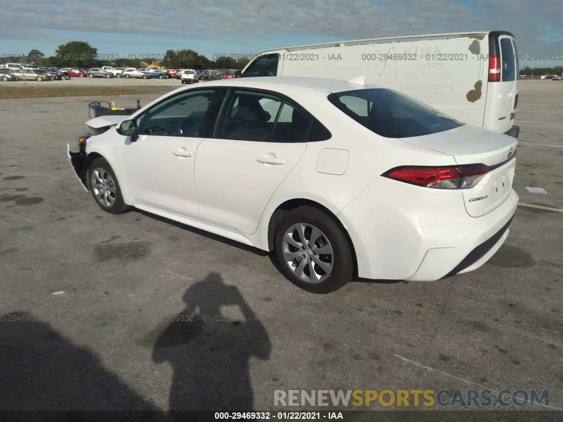 3 Photograph of a damaged car 5YFEPMAE1MP181401 TOYOTA COROLLA 2021