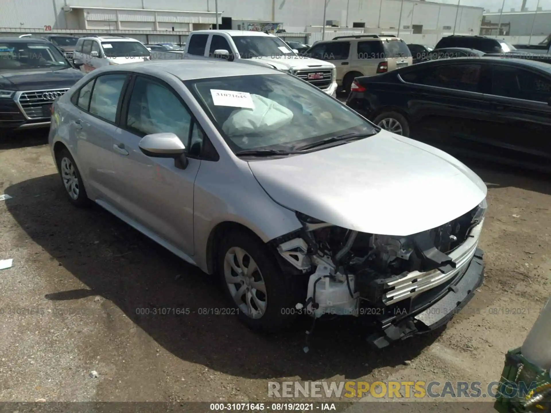 1 Photograph of a damaged car 5YFEPMAE1MP181575 TOYOTA COROLLA 2021