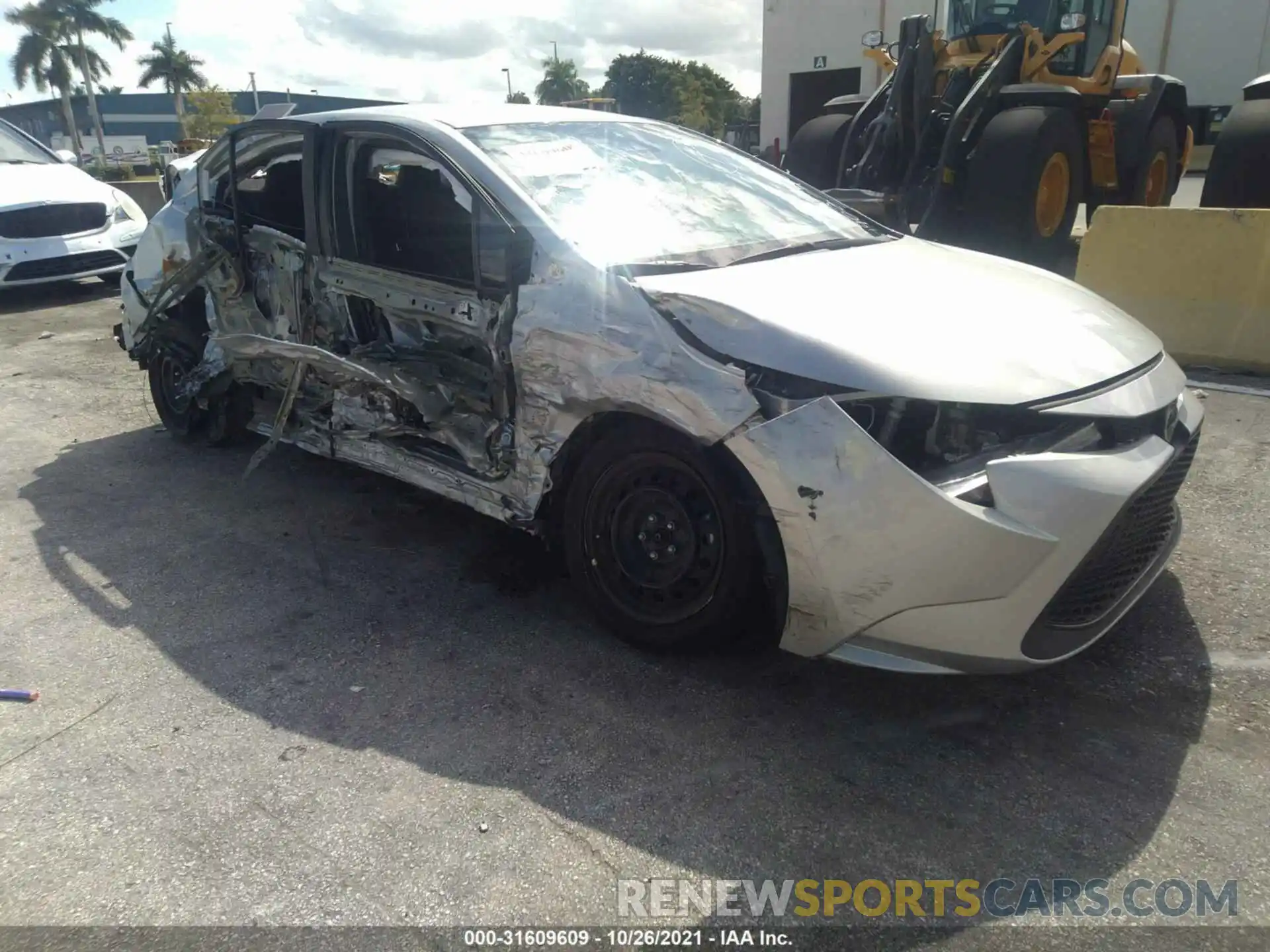 1 Photograph of a damaged car 5YFEPMAE1MP181902 TOYOTA COROLLA 2021