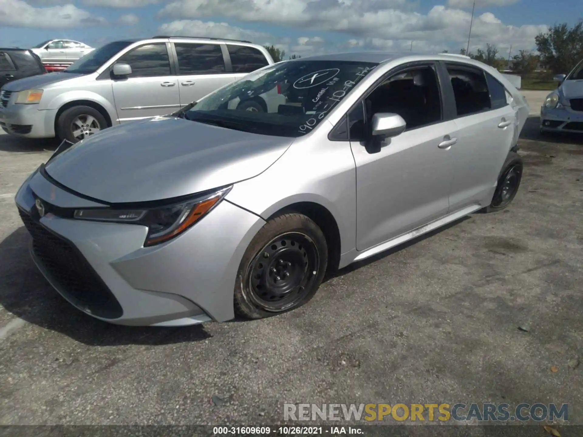 2 Photograph of a damaged car 5YFEPMAE1MP181902 TOYOTA COROLLA 2021