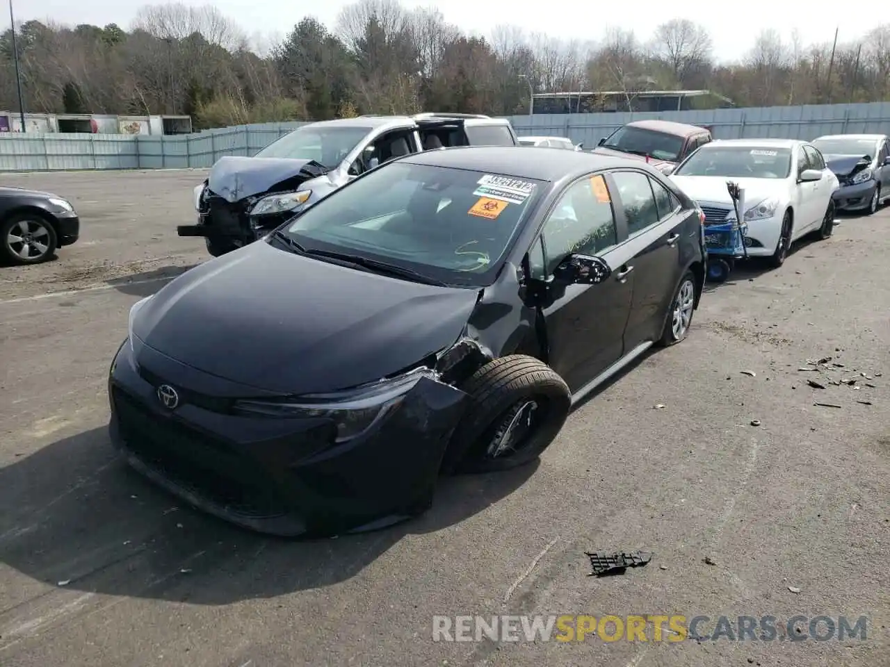 2 Photograph of a damaged car 5YFEPMAE1MP183794 TOYOTA COROLLA 2021