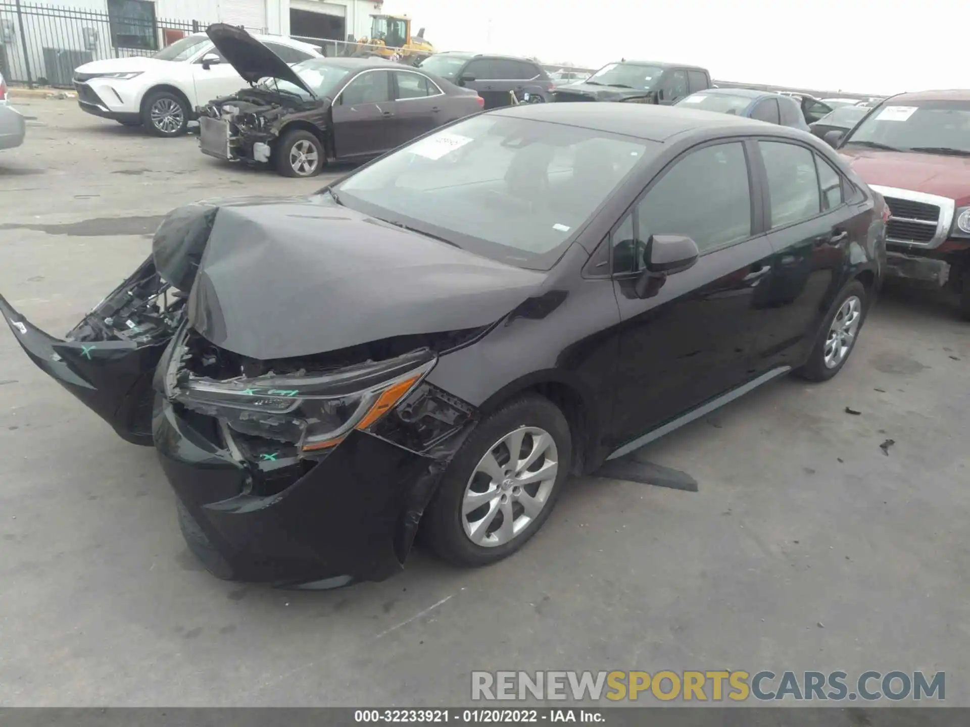 2 Photograph of a damaged car 5YFEPMAE1MP185593 TOYOTA COROLLA 2021