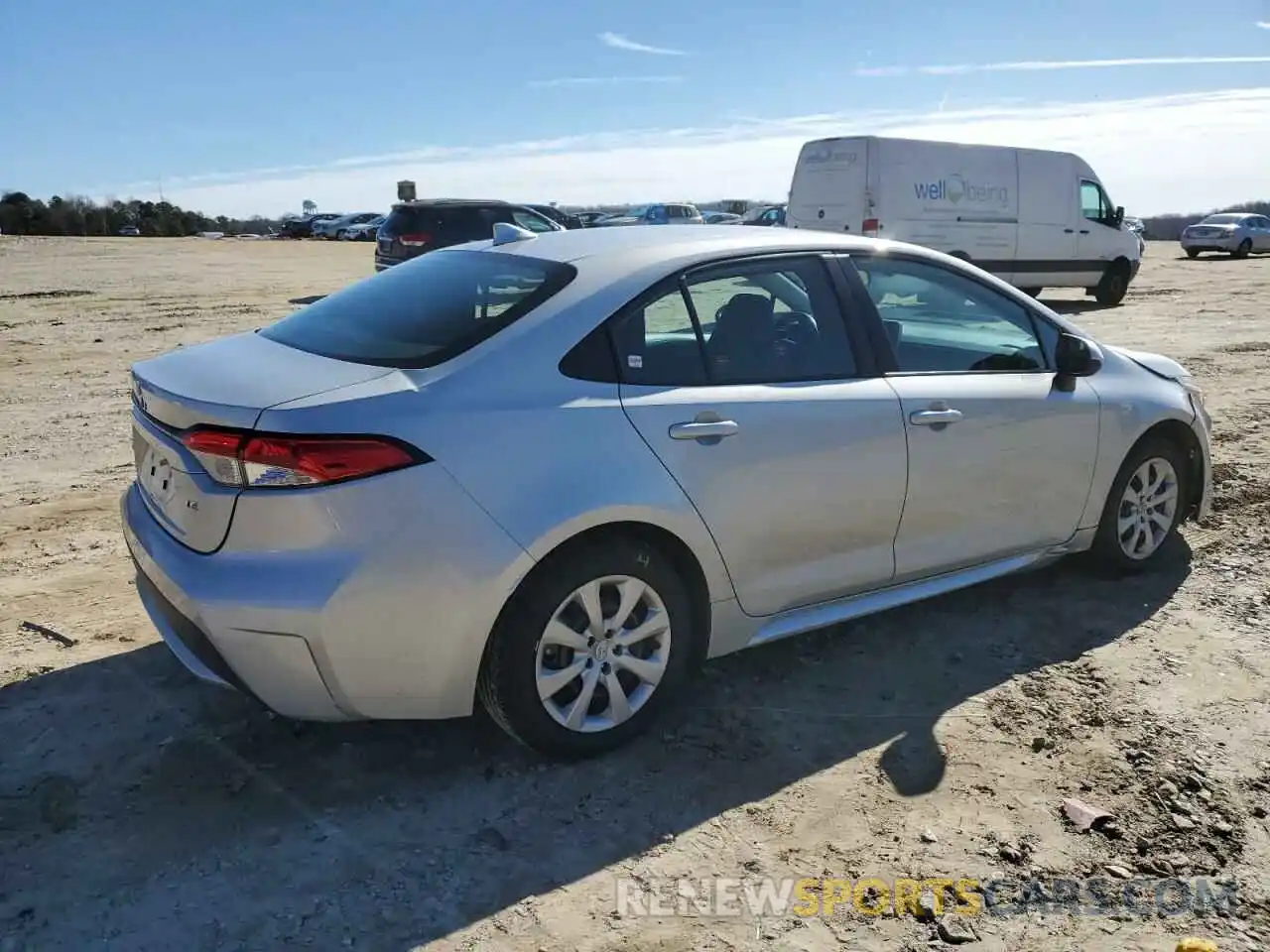 3 Photograph of a damaged car 5YFEPMAE1MP185805 TOYOTA COROLLA 2021