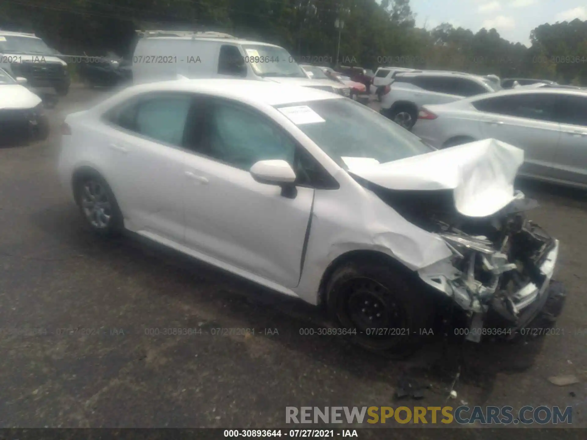 1 Photograph of a damaged car 5YFEPMAE1MP185867 TOYOTA COROLLA 2021