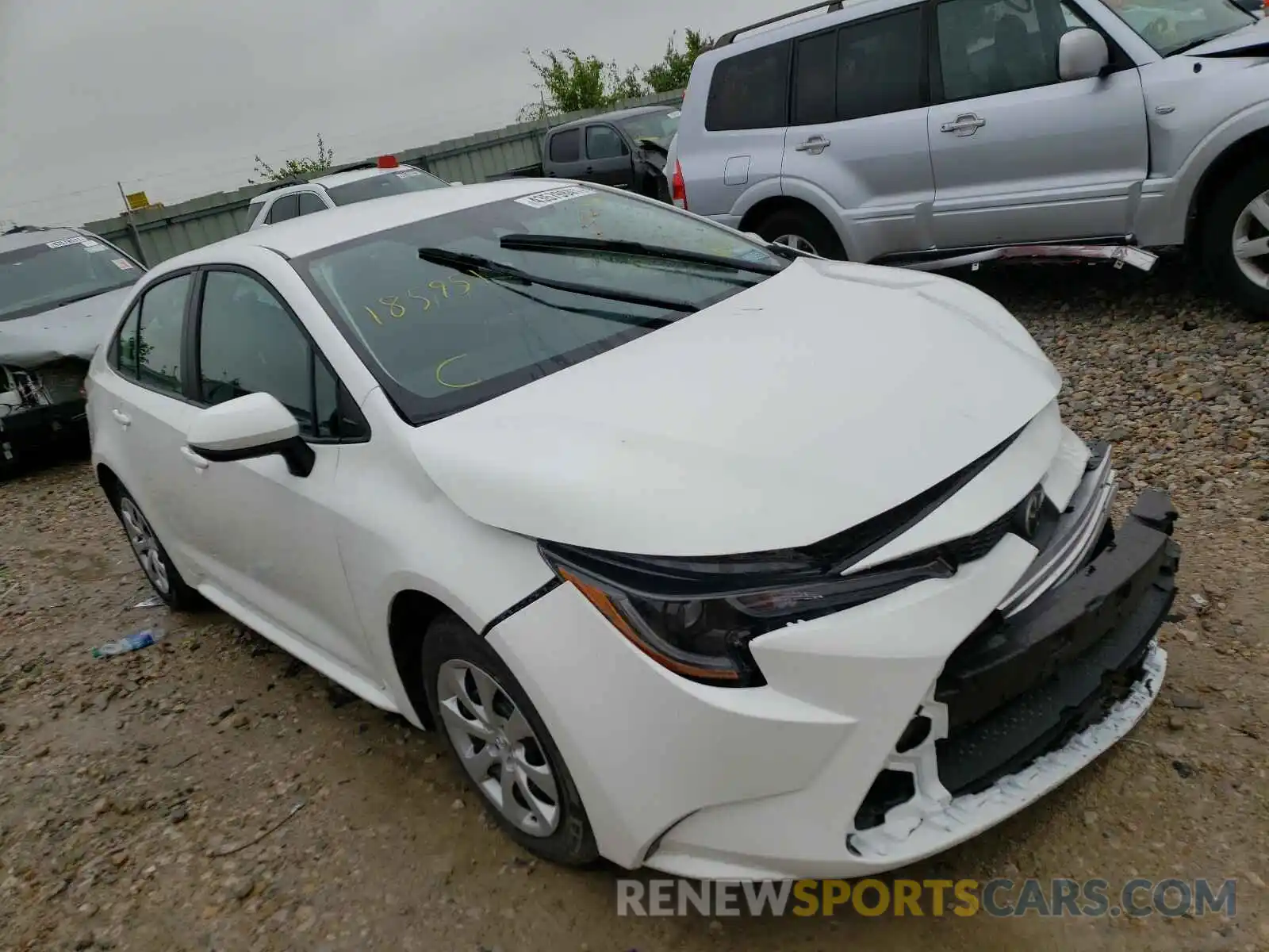 1 Photograph of a damaged car 5YFEPMAE1MP185951 TOYOTA COROLLA 2021