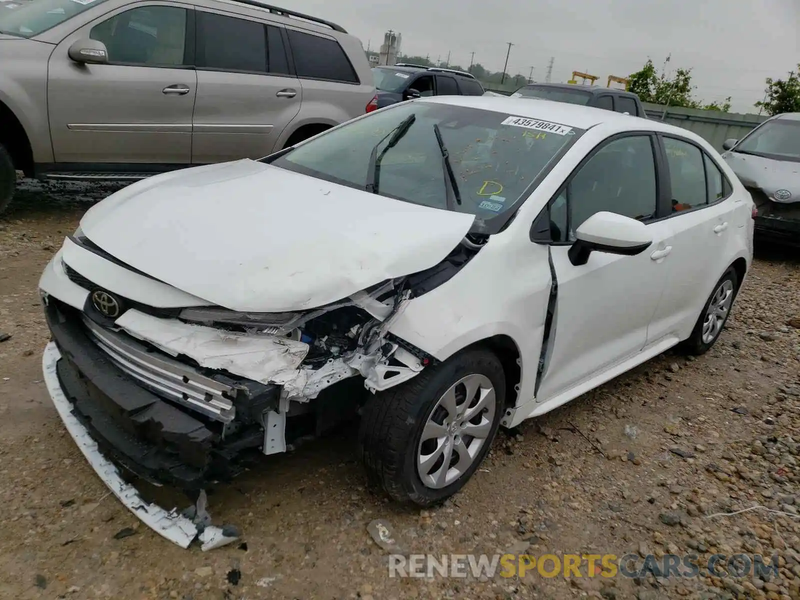 2 Photograph of a damaged car 5YFEPMAE1MP185951 TOYOTA COROLLA 2021