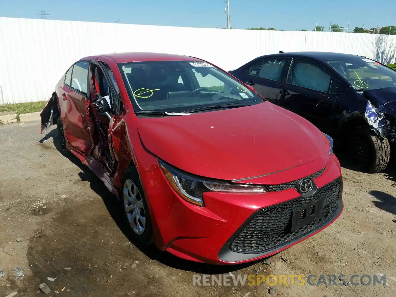 1 Photograph of a damaged car 5YFEPMAE1MP186792 TOYOTA COROLLA 2021