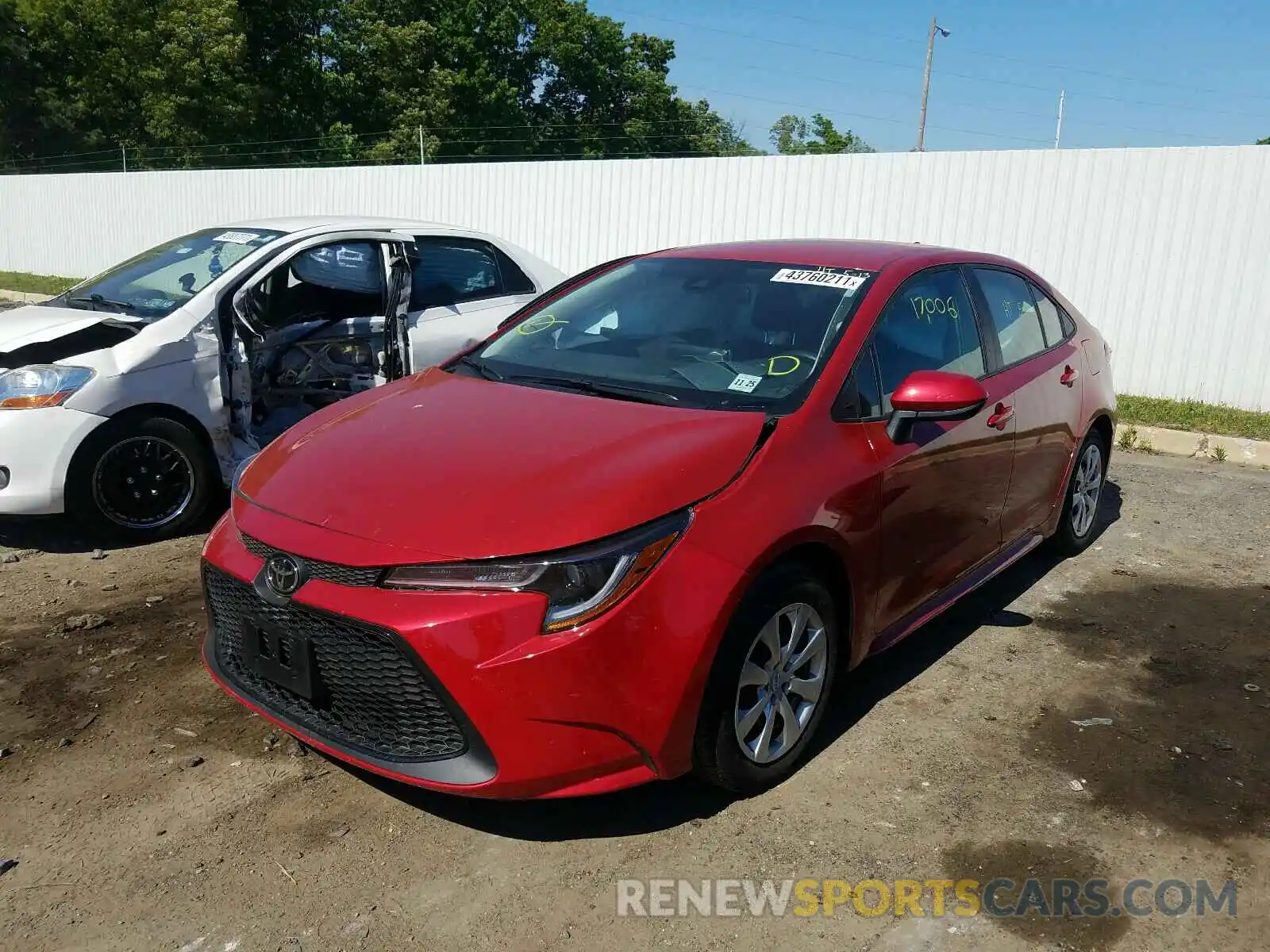 2 Photograph of a damaged car 5YFEPMAE1MP186792 TOYOTA COROLLA 2021