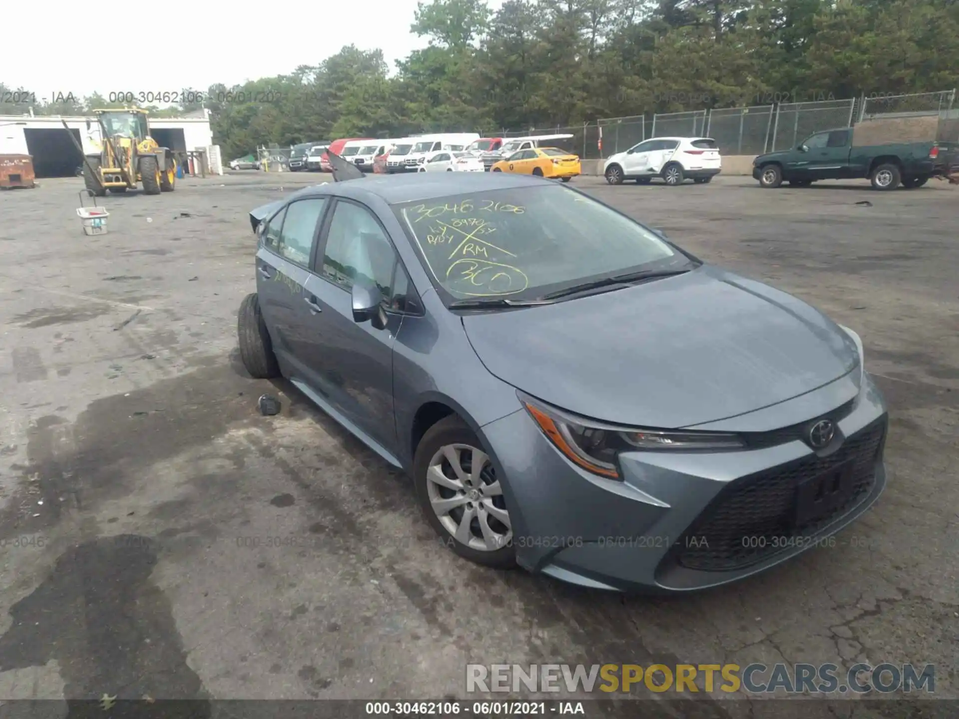 1 Photograph of a damaged car 5YFEPMAE1MP187098 TOYOTA COROLLA 2021