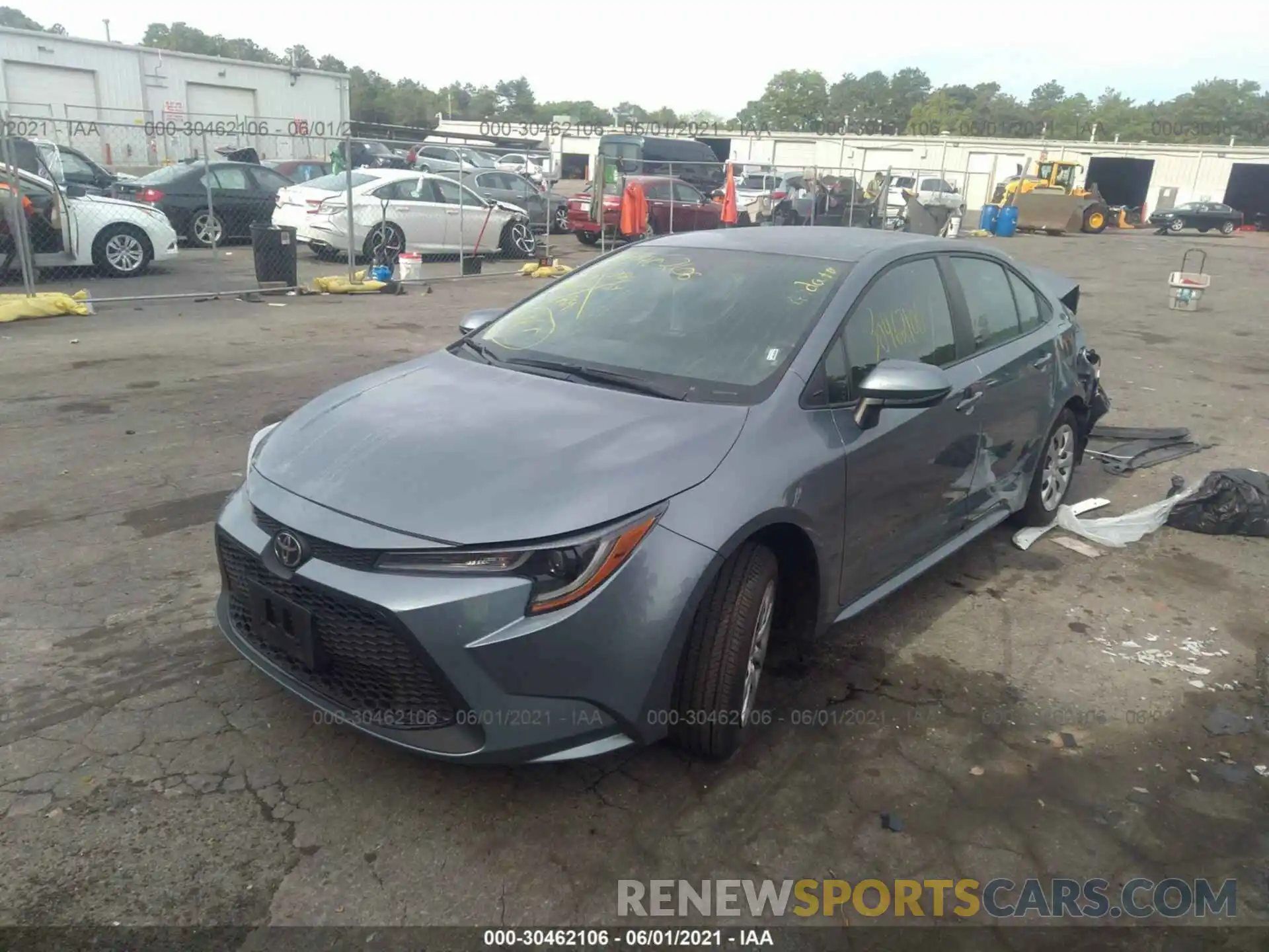 2 Photograph of a damaged car 5YFEPMAE1MP187098 TOYOTA COROLLA 2021