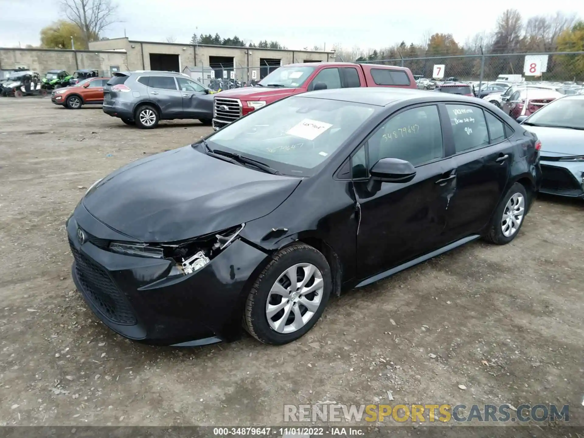 2 Photograph of a damaged car 5YFEPMAE1MP187862 TOYOTA COROLLA 2021