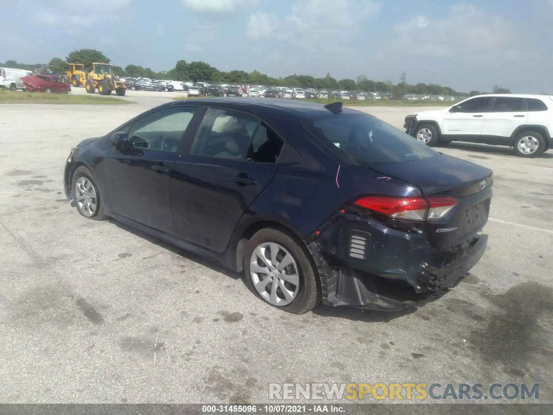 3 Photograph of a damaged car 5YFEPMAE1MP188011 TOYOTA COROLLA 2021