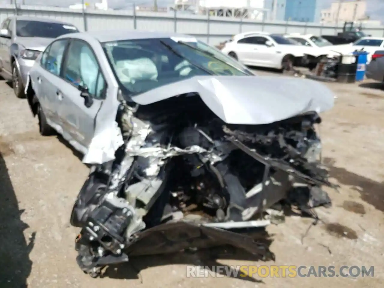 1 Photograph of a damaged car 5YFEPMAE1MP189398 TOYOTA COROLLA 2021