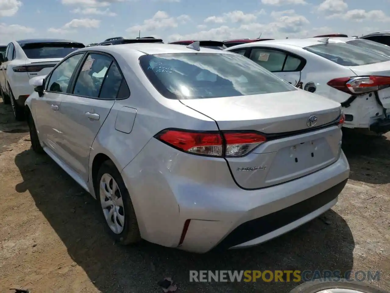 3 Photograph of a damaged car 5YFEPMAE1MP189398 TOYOTA COROLLA 2021