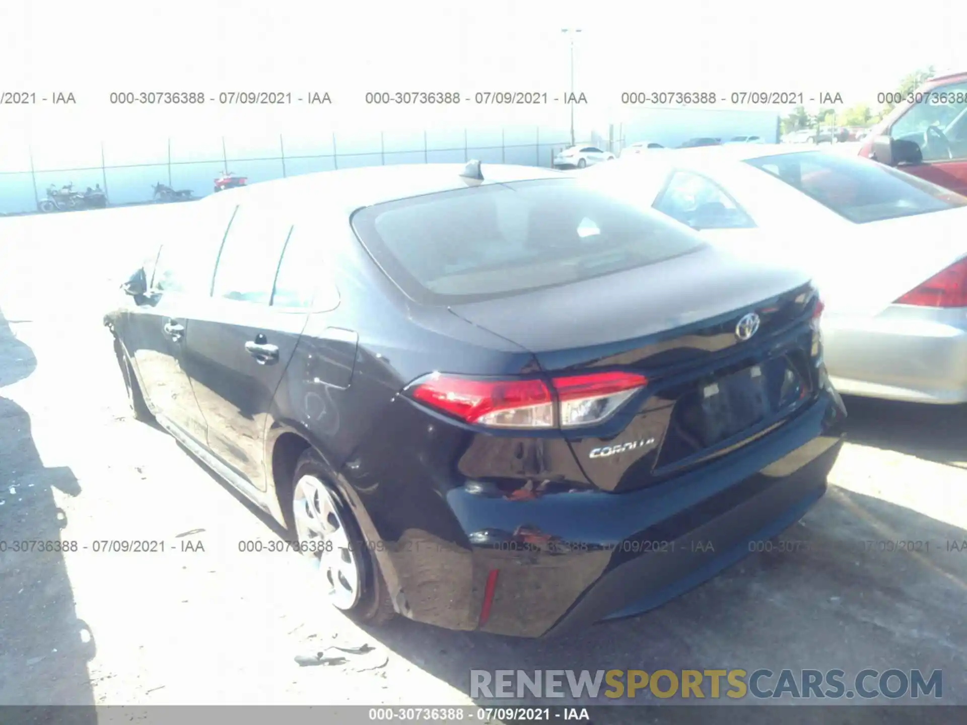 3 Photograph of a damaged car 5YFEPMAE1MP189725 TOYOTA COROLLA 2021