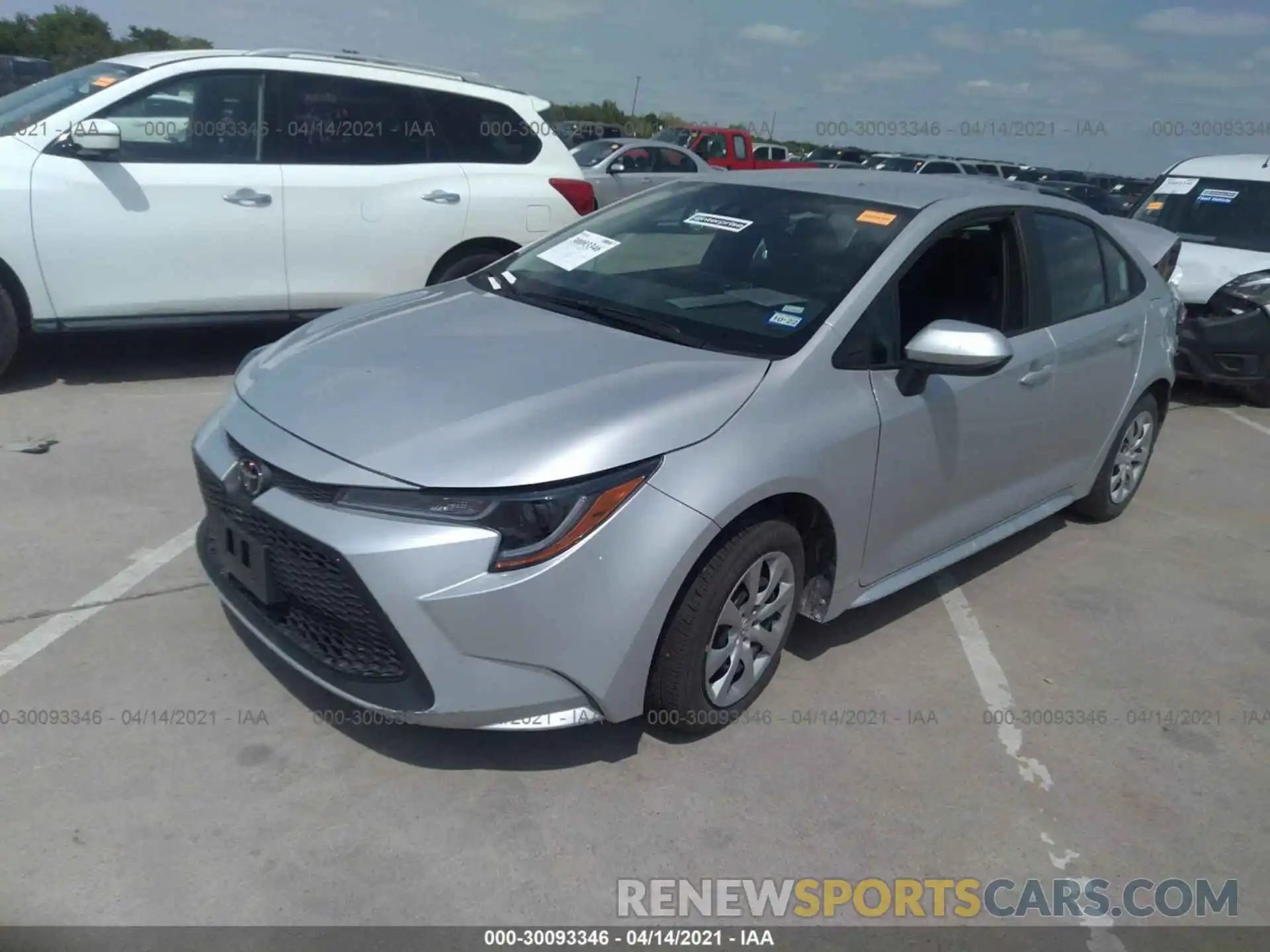 2 Photograph of a damaged car 5YFEPMAE1MP190356 TOYOTA COROLLA 2021