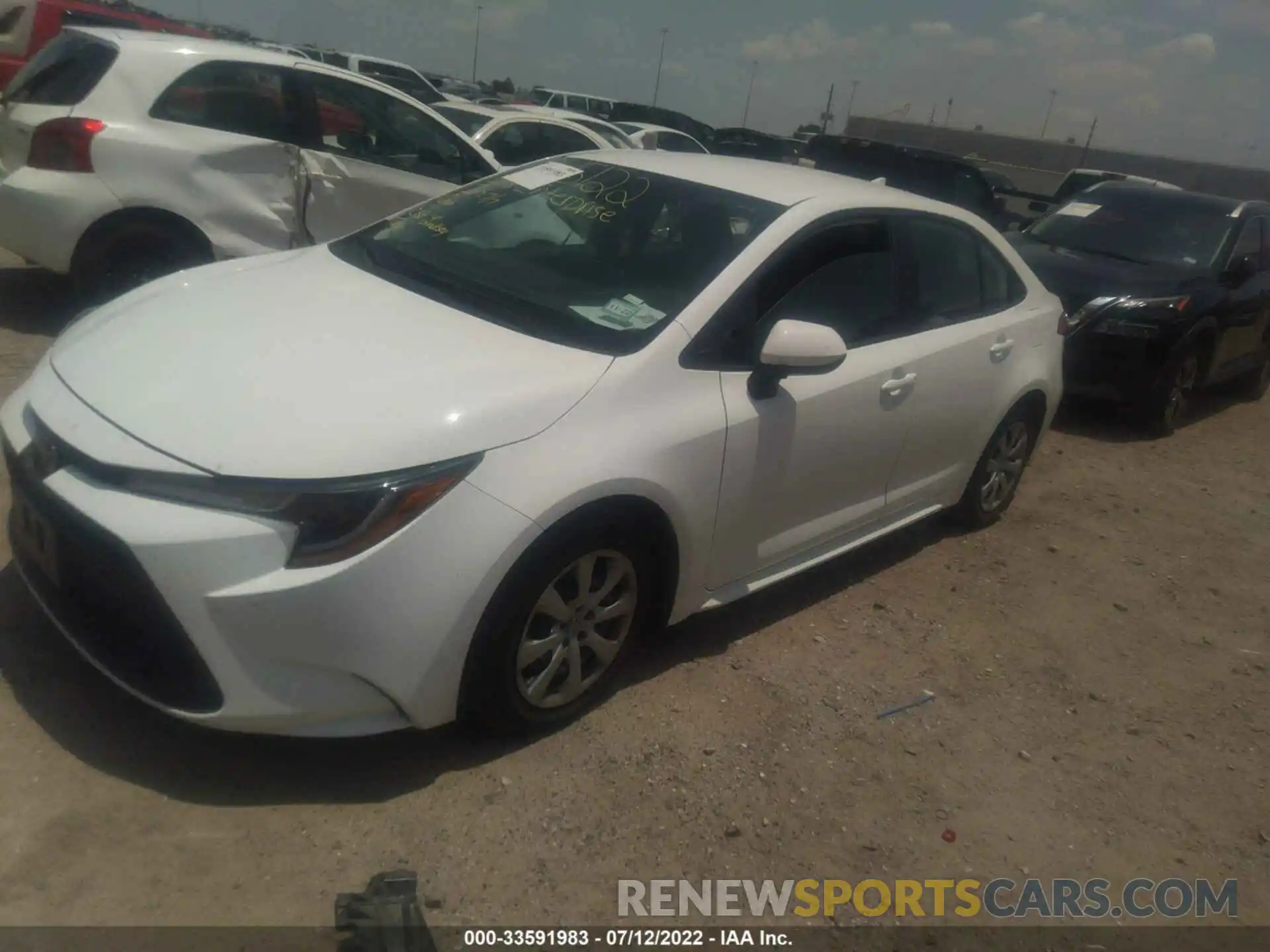 2 Photograph of a damaged car 5YFEPMAE1MP191166 TOYOTA COROLLA 2021