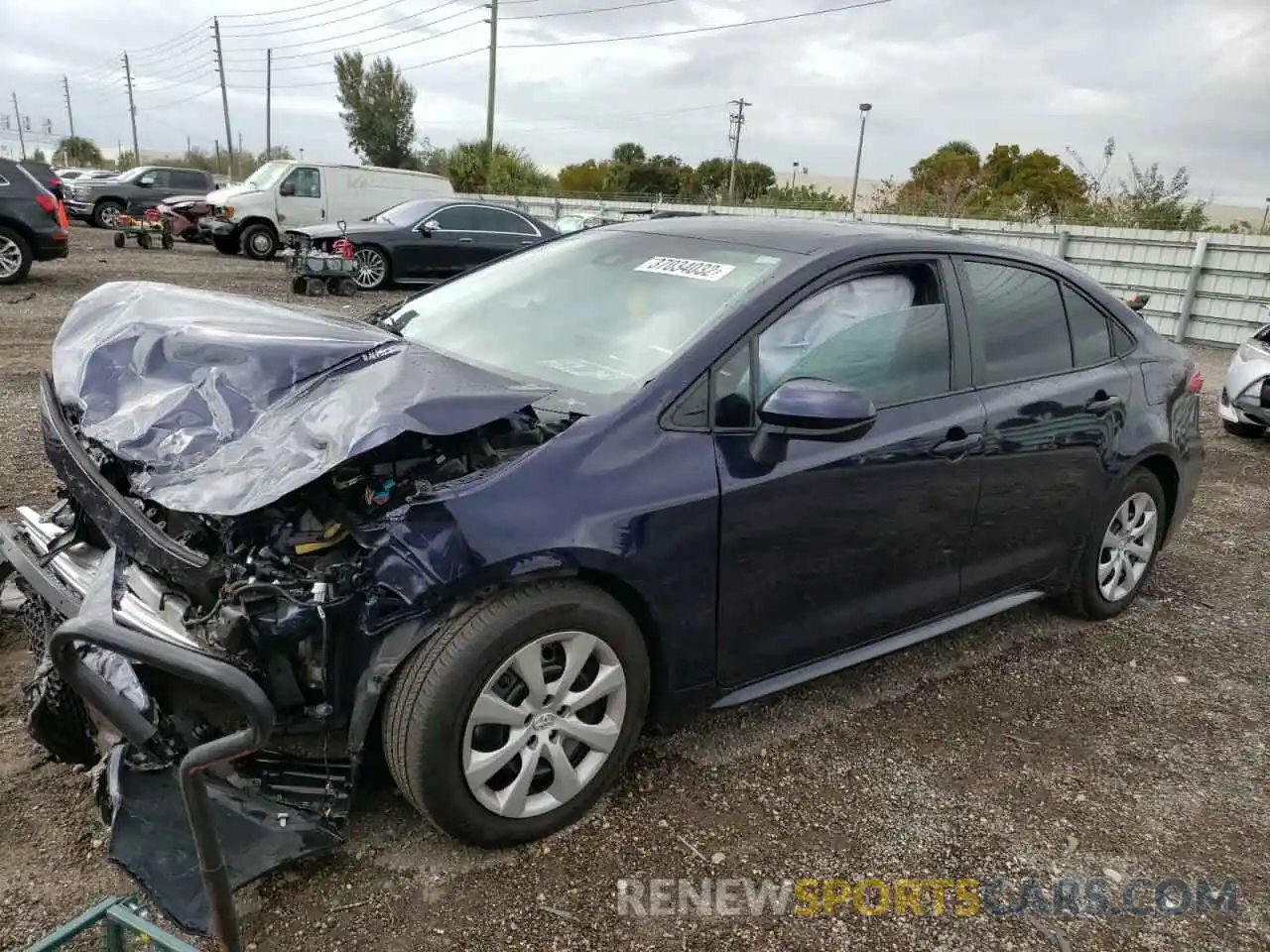 2 Photograph of a damaged car 5YFEPMAE1MP192415 TOYOTA COROLLA 2021