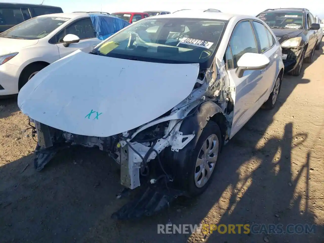 2 Photograph of a damaged car 5YFEPMAE1MP194021 TOYOTA COROLLA 2021