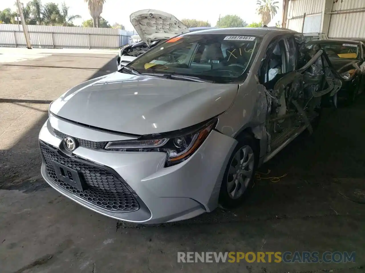 2 Photograph of a damaged car 5YFEPMAE1MP194505 TOYOTA COROLLA 2021