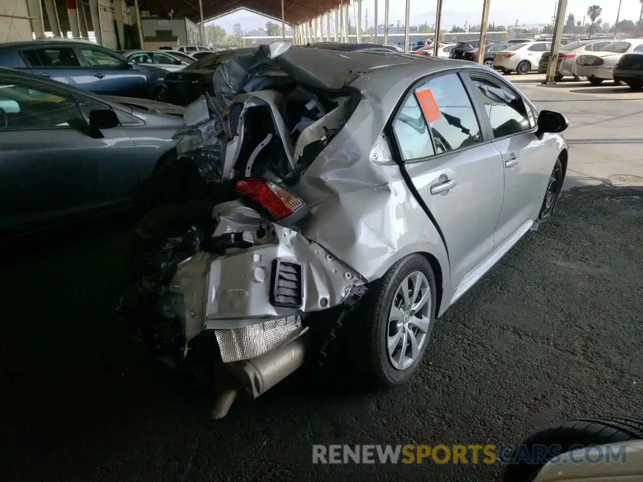 4 Photograph of a damaged car 5YFEPMAE1MP194505 TOYOTA COROLLA 2021